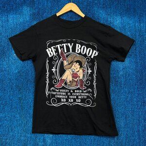 Betty Boop Cowgirl Feisty and Bold T-Shirt Size Medium